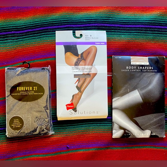 3 Pair of New Tights, Hosiery, stockings, body shapers, Legwear. Small/Medium. - Picture 1 of 7
